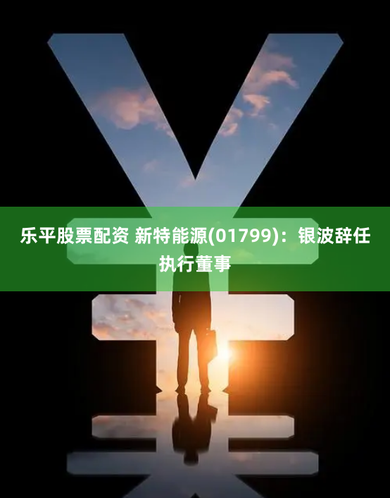 乐平股票配资 新特能源(01799)：银波辞任执行董事